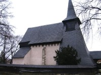 Pohled na kostel z jihu: Kostel sv. Bartoloměje