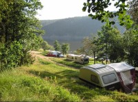 Vltava - Orlická přehrada v okolí Podolského mostu: Veřejné tábořiště Temešvár