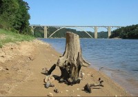 Orlická přehrada: Podolský most