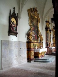 Zlatá Koruna: interiér klášterního kostela