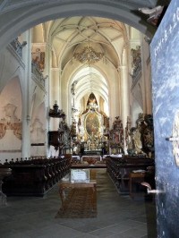 klášter Želiv - interiér kostela