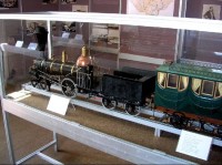 Studénka: ukázka expozice - parní lokomotiva Olmütz
