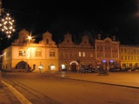 kolínské náměstí: barokní štíty na náměstí