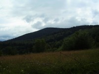 Veľká Rača - pohled na horu od sedla Príslop (červen 2013)