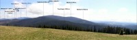 Palenica - lokalizace vrcholu při pohledu z Hali Rysnianka (květen 2011)