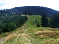 Przełęcz Pawlusia - pohled od severu (květen 2011)