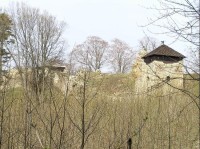 pohled na hrad z dolní části dolního hradu