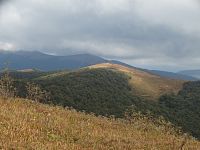 Mala Rawka - pohled na horu z Wielke Rawki (září 2019)