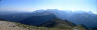 Kopa Kondracka -pohled z vrcholu na Vysoké Tatry