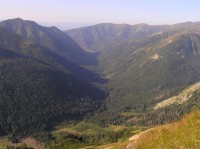 Tichá dolina - střední část při pohledu z Kondratovych kop (září 2009)
