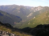 Tichá dolina - pohled z hory Beskyd (září 2009)