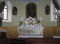 Domoradovice - kaple sv. Barbory - oltář 