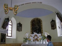 Domoradovice - kaple sv. Barbory - klenba nad oltářem 