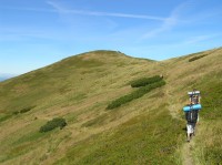 Koniarky - pěšina k vrcholu (ze sedla Bublen - srpen 2011)