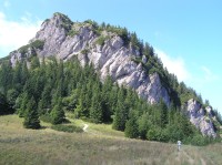 Malý Rosutec - pohled ze sedla Zákres (srpen 2011)