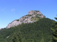 Malý Rosutec - pohled z trasy nad rozcestím "Pod Tanečnicou" (srpen 2011)