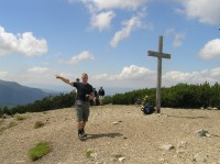 Grześ - vrchol hory (červenec 2008)