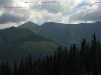 Končistá - lokalizace vrcholu při pohledu z Bobroveckého sedla (červenec 2008) Končistá