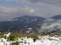 Romanka - pohled na horu z Hali Boraczej (duben 2011)