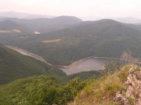 Sivec - pohled z vrcholu na přehradu Ružín (červen 2011)