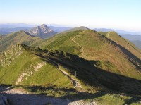 Hromové sedlo - pohled z vrcholu Chlebu (srpen 2011)