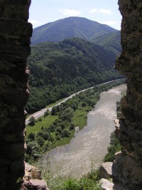 Starý hrad - pohled z hradu (červenec 2006)