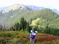 Kraviarske - ve stoupání z Veľkého sedla na vrchol (srpen 2012)