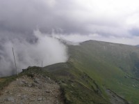 Poľana - pohled na vrchol z Kotlisk (červen 2011)