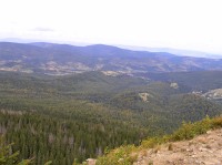 Sololica - pohled z plošiny dolinu Zawoje (září 2012)