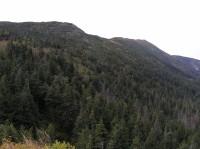 Sololica - pohled z plošiny na Kepu a Babiu Góru (září 2012)