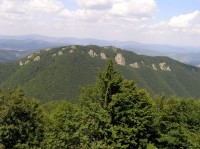 Sokolie - pohled na hřeben z výstupu na Baraniarky (srpen 2012)