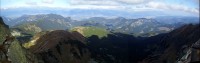 Ďumbier -panoramatický pohled z vrcholu k severu (září 2013)