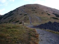 Králička - pohled na nejvyšší horu hřebene (září 2013)