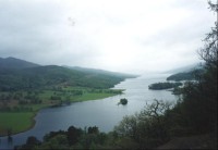 jezero Tummel z "Královské vyhlídky"