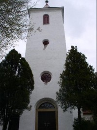 věž koslela na Vysokém Újezdě