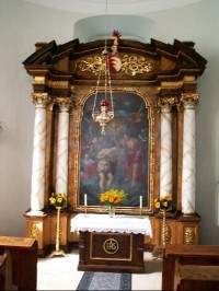 Interiér kaple Zvěstování Panny Marie