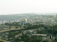 Výhled na Chrámovou horu z Olivetské hory