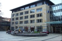 Nové komerční budovy na konci Bahnhofstrasse