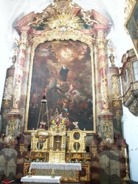 Oltářní obraz v kostele sv.Wallburgy