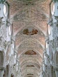 Detail stropu v kostele sv.Jiří