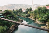 pohľad na moslimskú čast z mosta