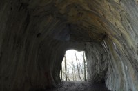 Průhled jeskyní "Große Schleuer"