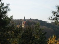 výhled na hrad Kokořín