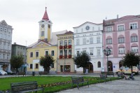 Broumov, náměstí s radnicí