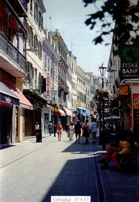 Gibraltar, ulice v centru