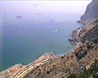 Výhled z Gibraltarské skály na východ