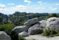 Pohled na Les Baux de Provence