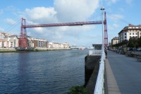 Bilbao-Portugalete, visutý most Bizkaiko Zubia ze strany Getxa