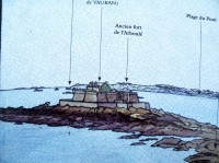 Saint Malo, z výhledového plánku