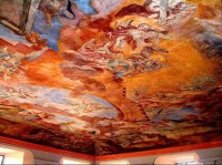 Chotěšov, freska znázorňující vstup jeptišek do nebe